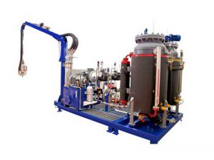 cyclopentane high pressure foaming machine, 32kw ​​pu foam filler machine